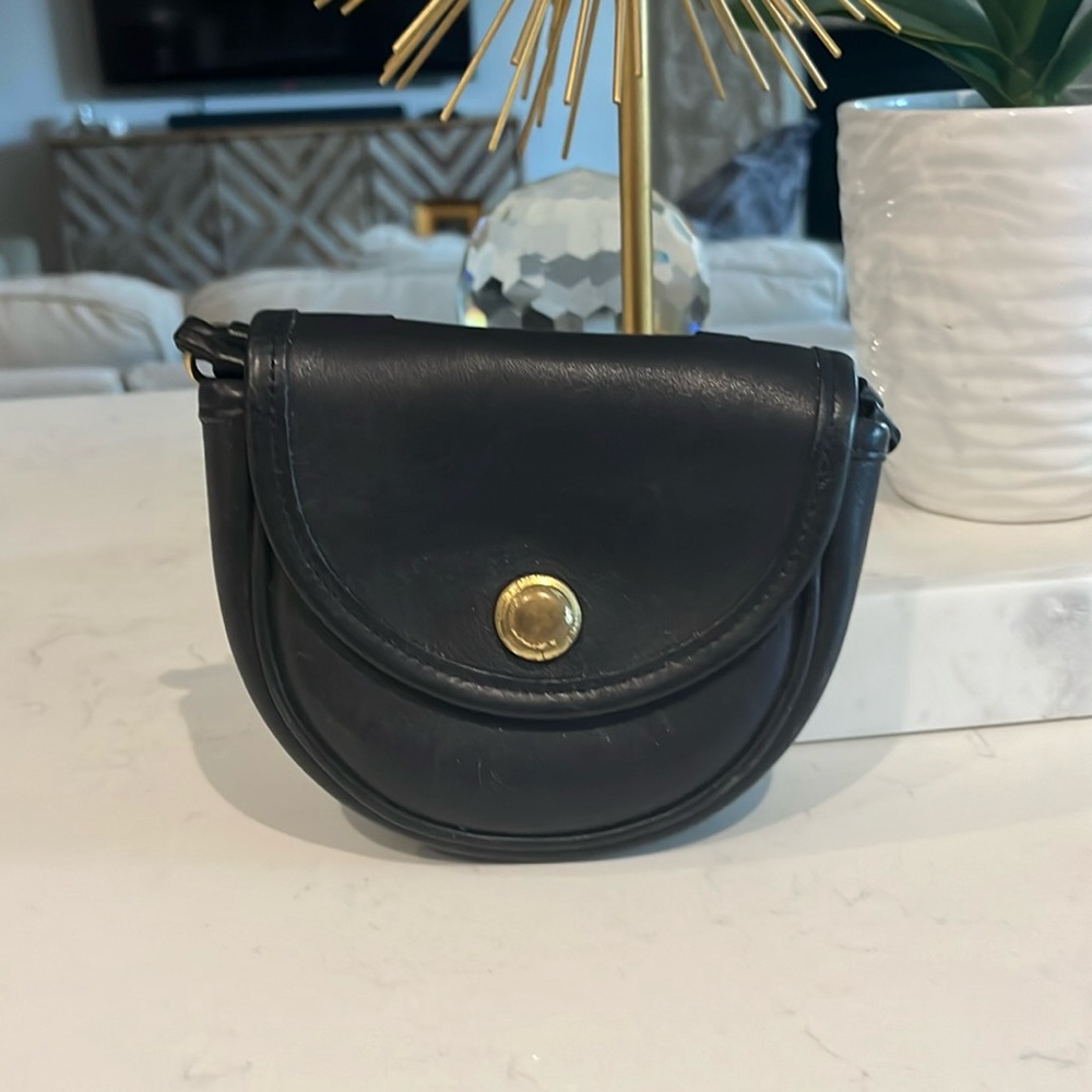 Coach all leather crossbody!